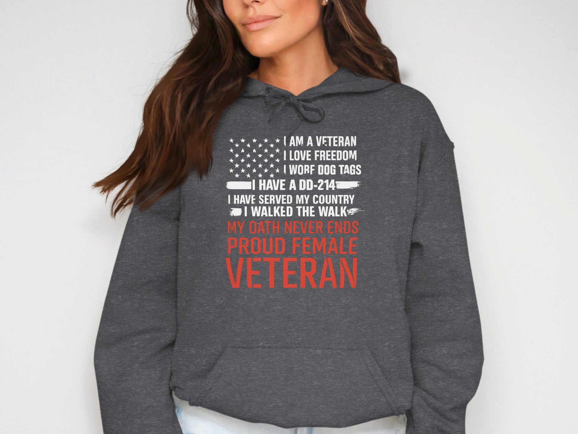 Proud Female Veteran I Am A Veteran Hoodie
