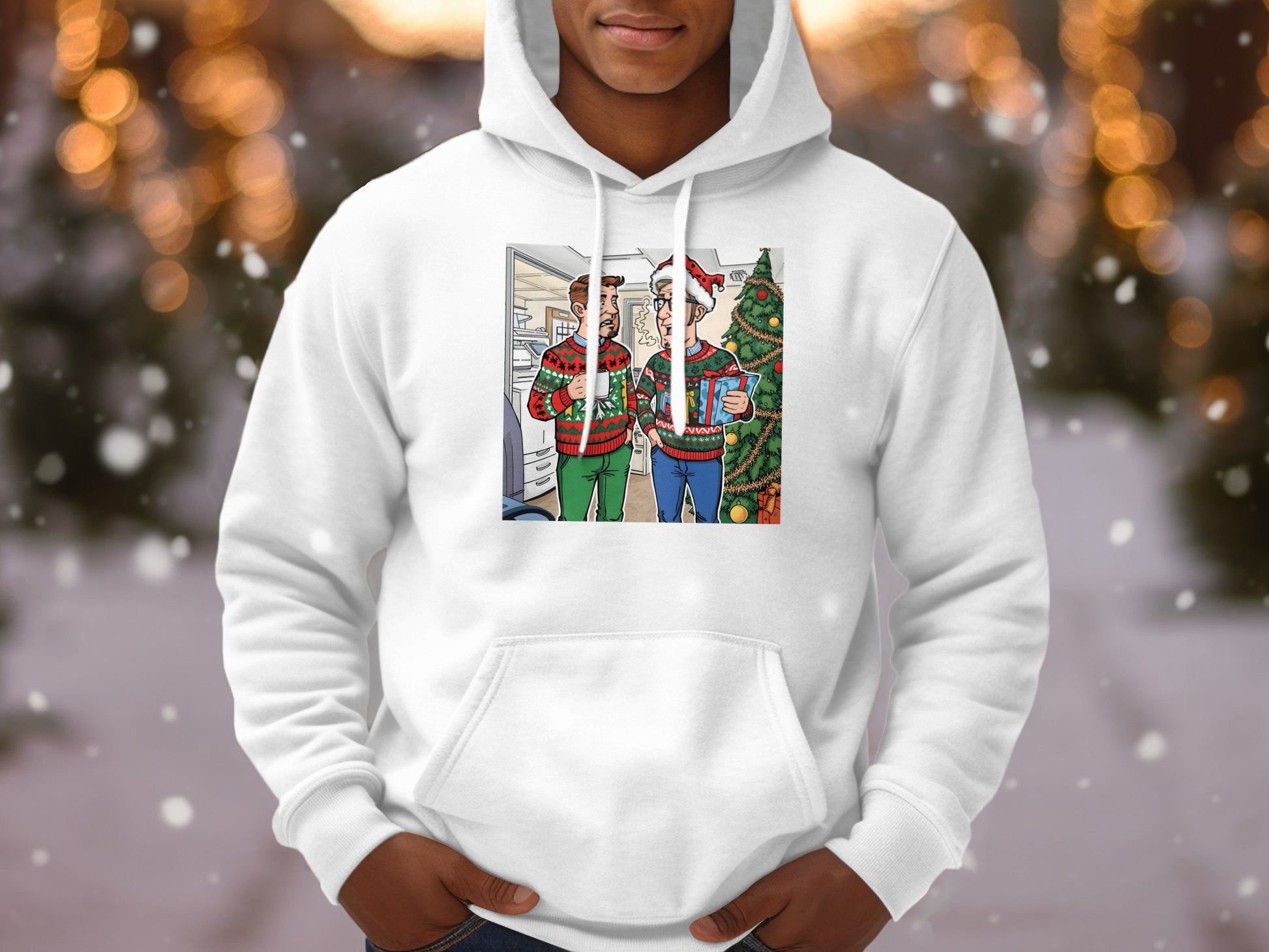 Festive Holiday Hoodie with Christmas Theme