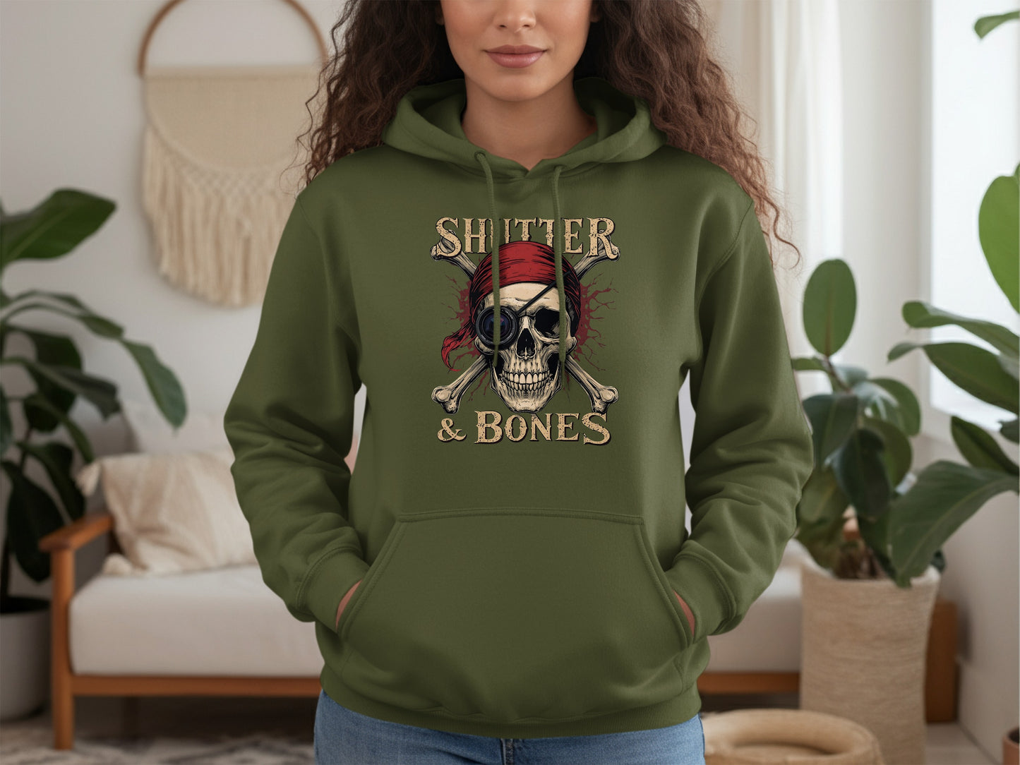 Shtter Bones Pirate Skull Graphic Hoodie product