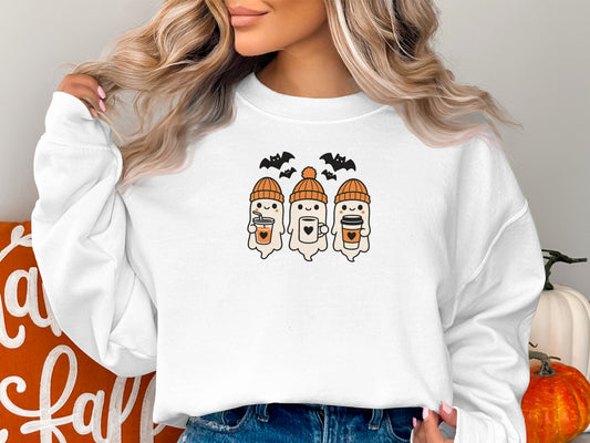 Cute Ghosts Halloween Themed Crewneck product
