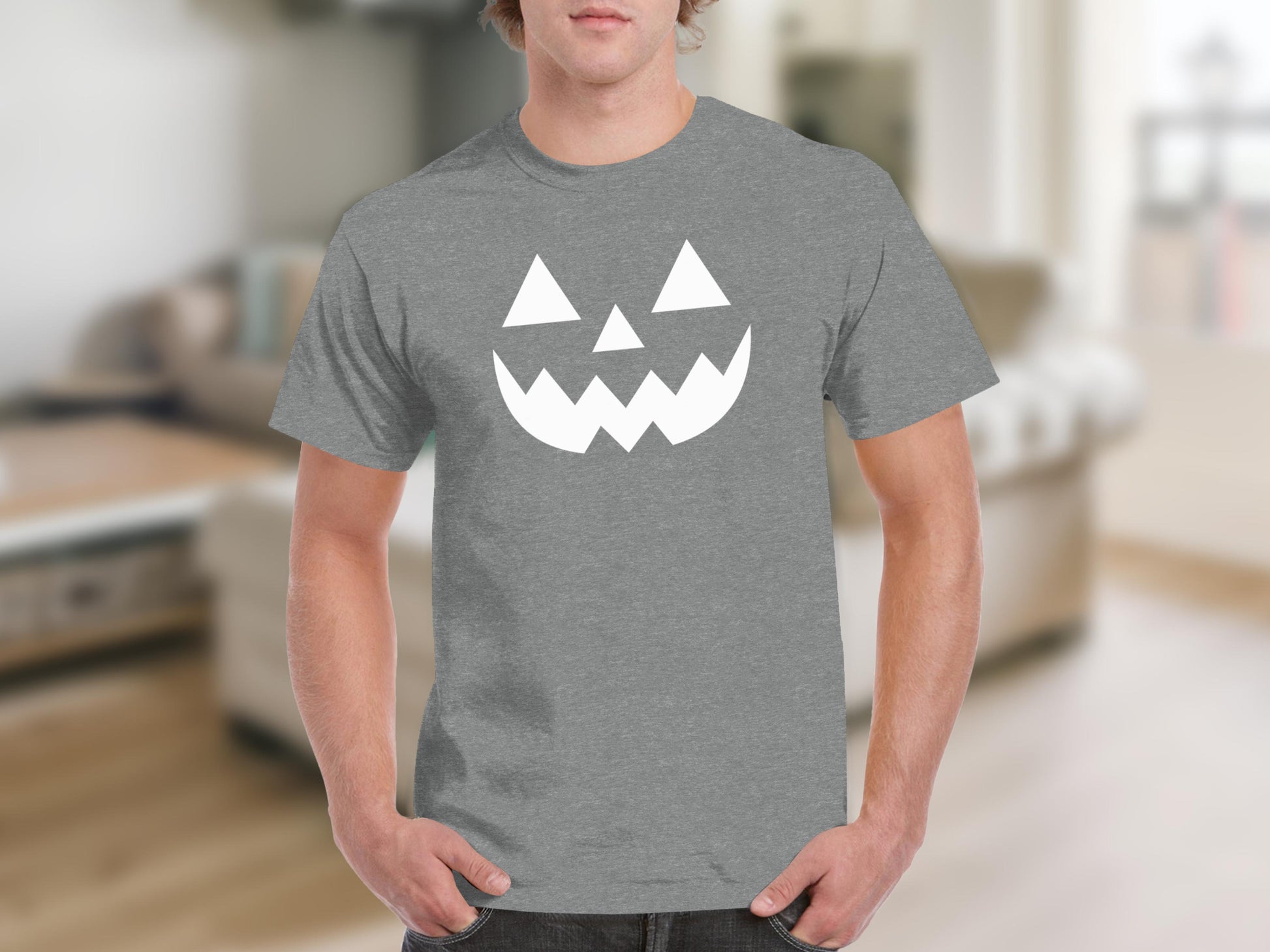 Halloween Pumpkin Face Graphic T-shirt product type