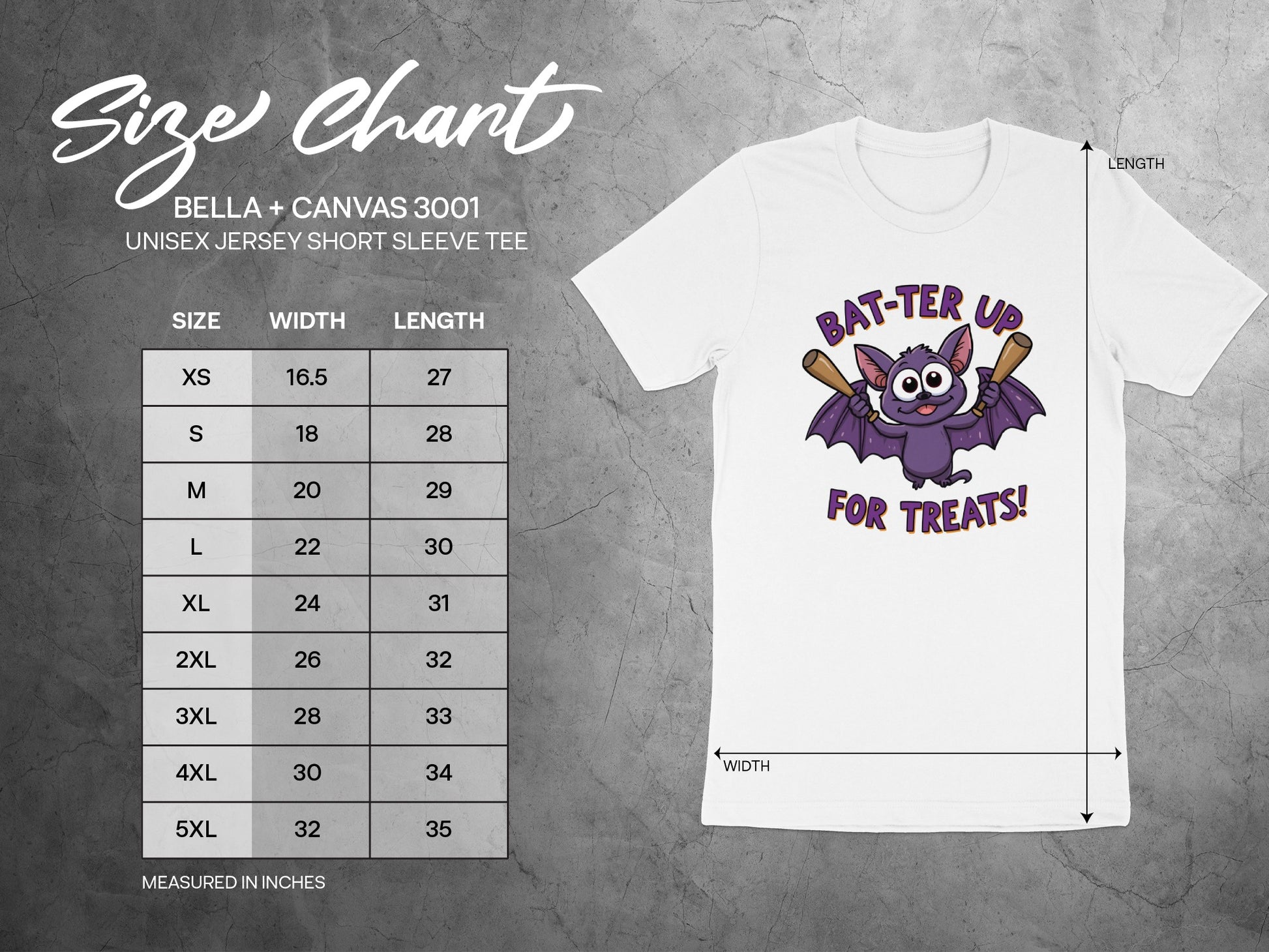 BAT-TER UP FOR TREATS UNISEX JERSEY TEE product type
