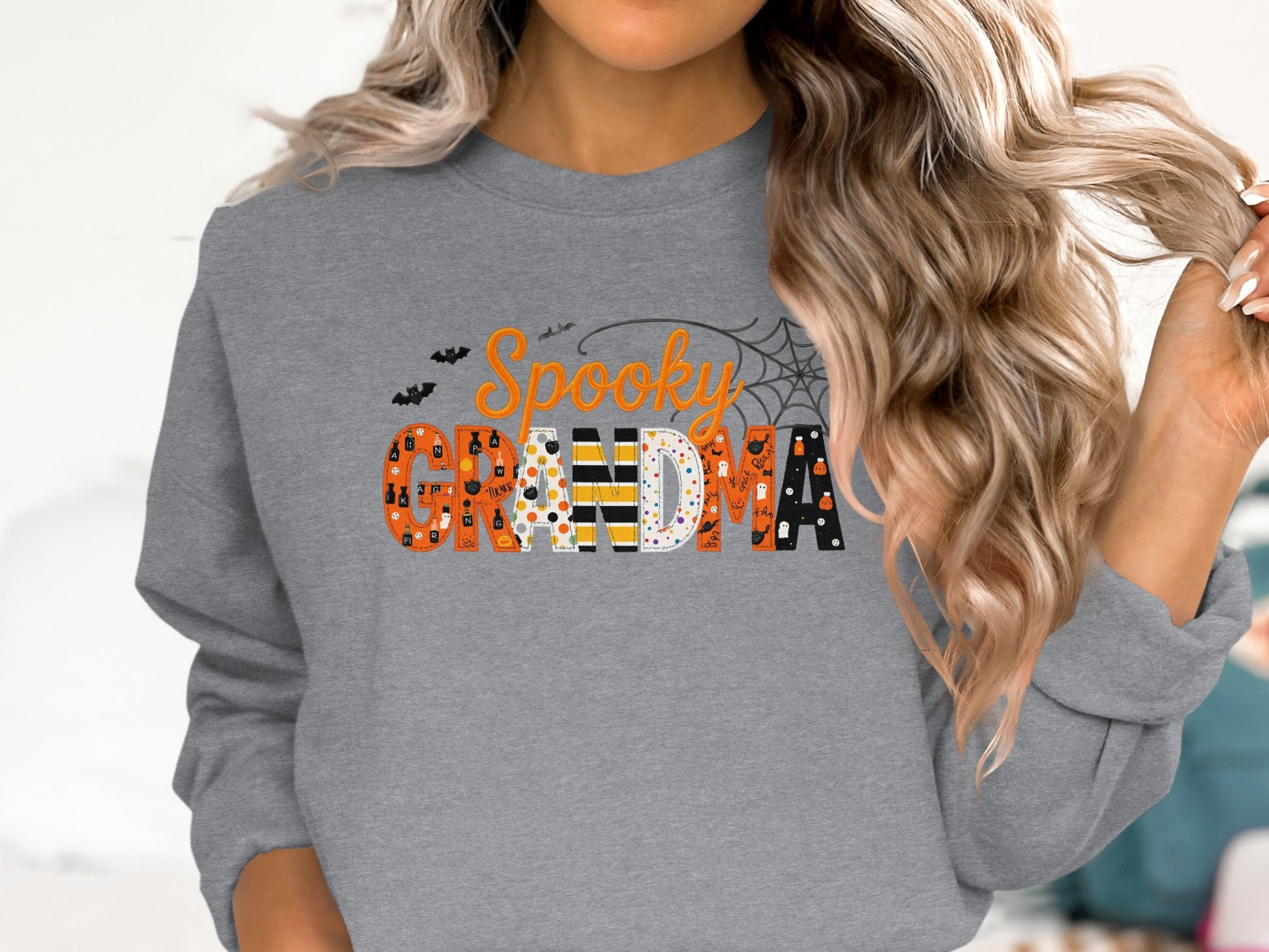 Spooky Grandma Halloween Sweatshirt Product Type