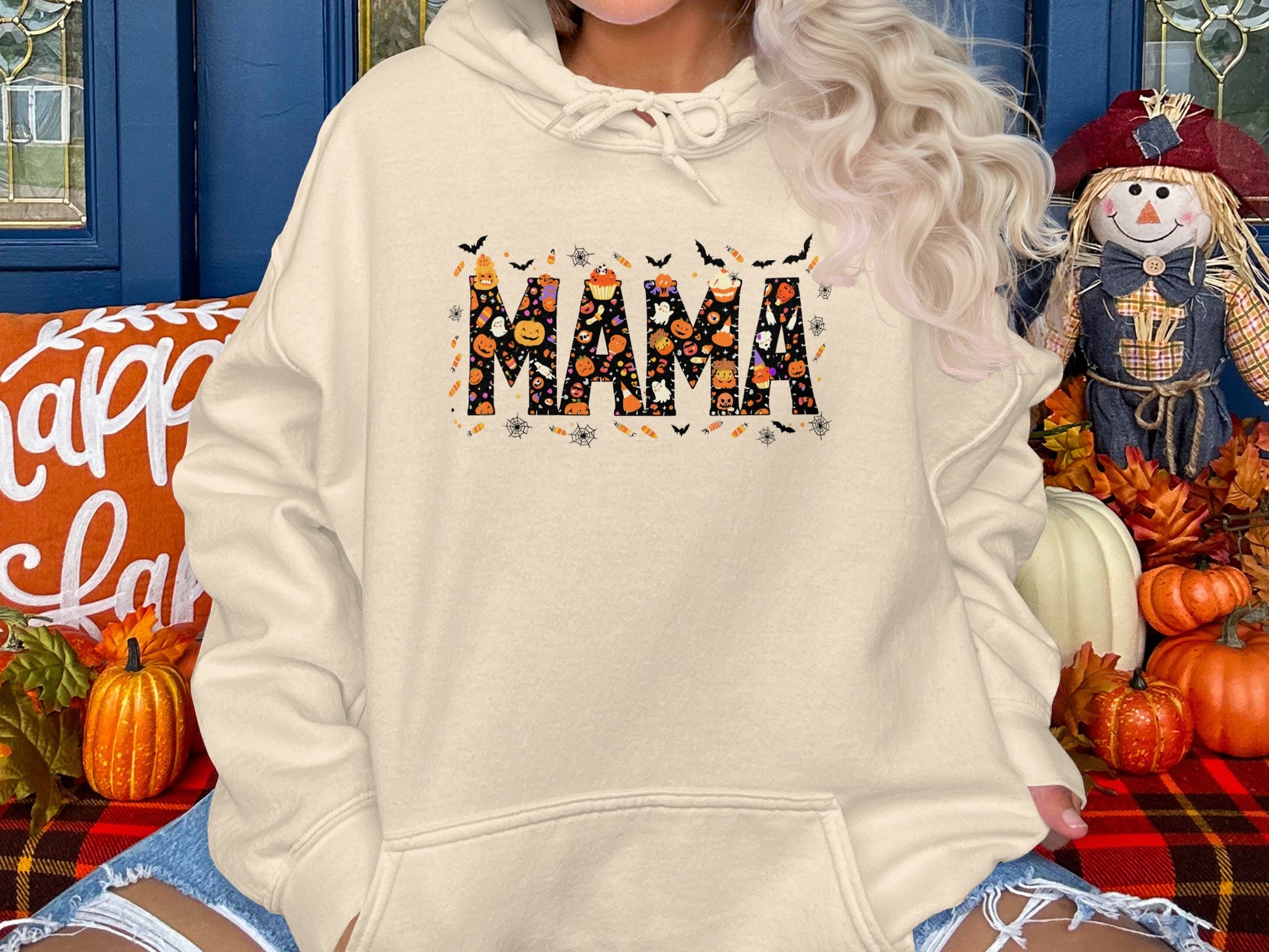 Halloween Themed MAMA Hoodie Sweater product type