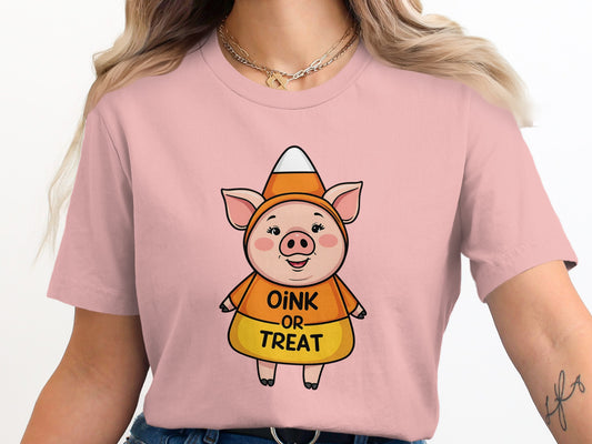 Oink or Treat Pig in Candy Costume T-Shirt product