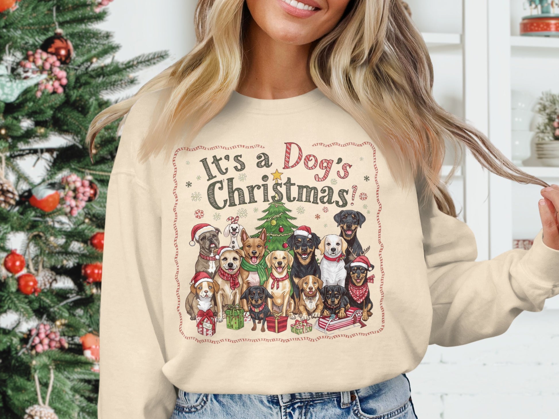 It's a Dog's Christmas Festive Holiday Sweatshirt