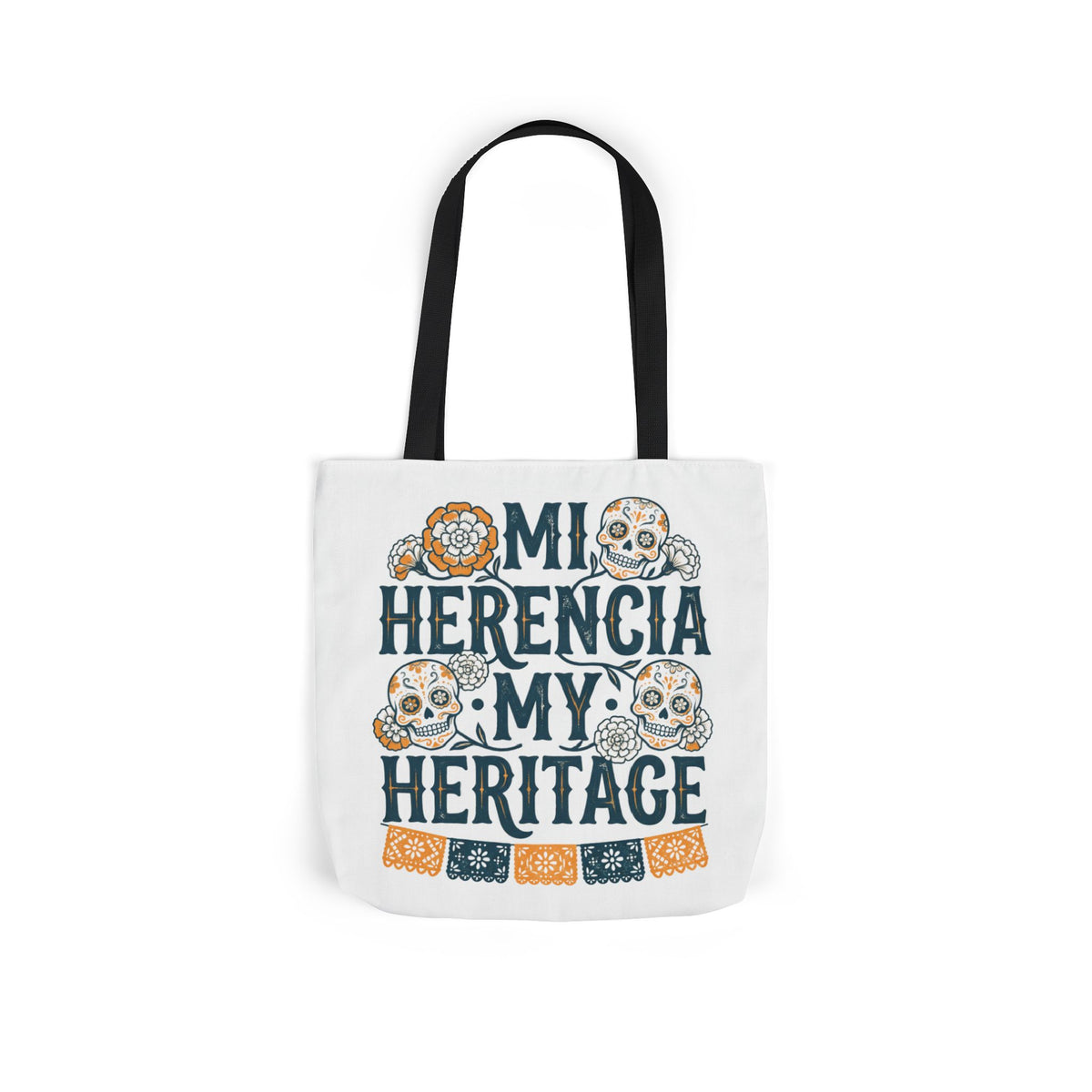 Mi Herencia My Heritage | Bilingual Día de los Muertos Tote Bag