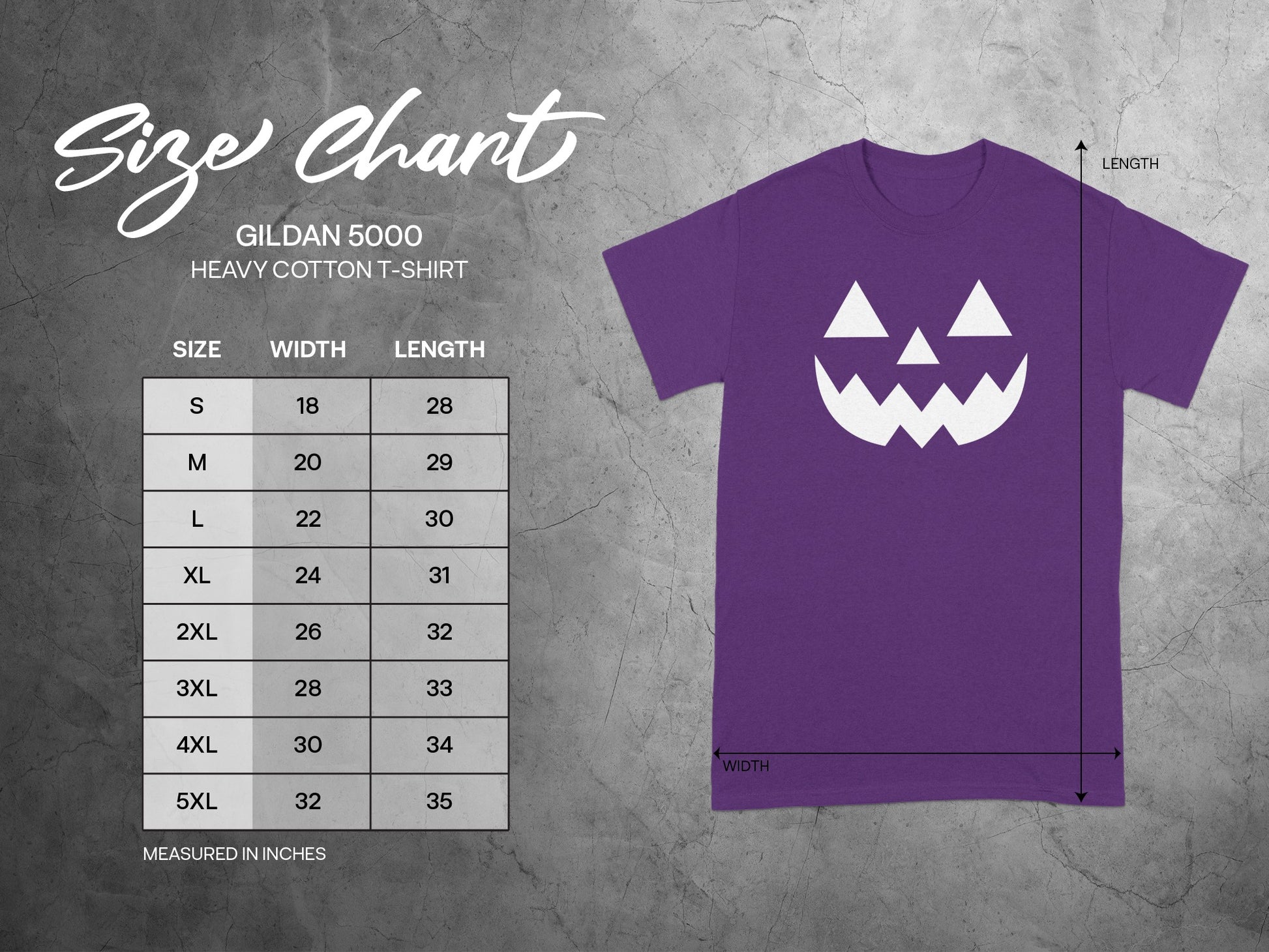 Purple T-Shirt with White Pumpkin Print TShirt product type