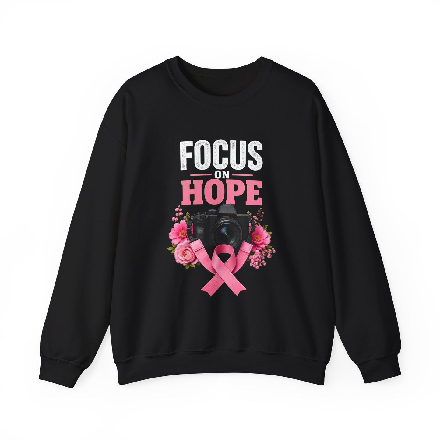 Focus on Hope | Breast Cancer Awareness Unisex Crewneck Sweatshirt