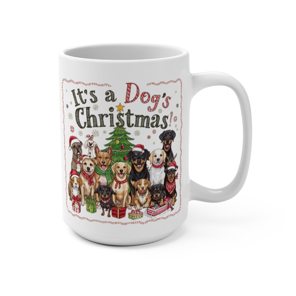 It's a Dog's Christmas Festive Mug Holiday Gift Item