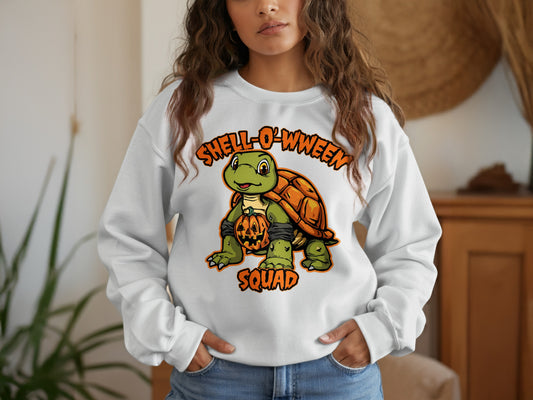 Shell-O'Wween Squad White Sweatshirt product type