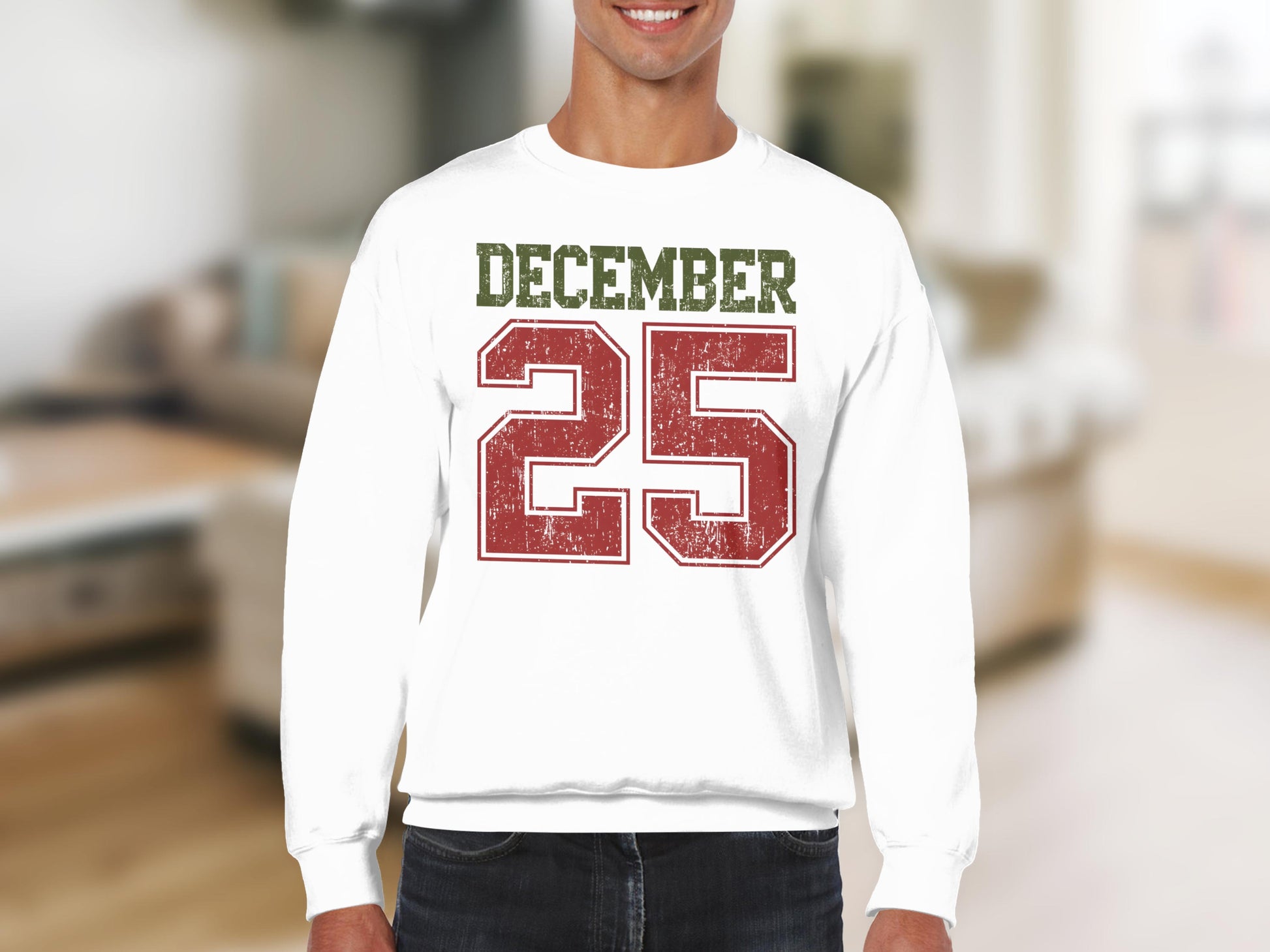 December 25 Festive Holiday Sweatshirt Product