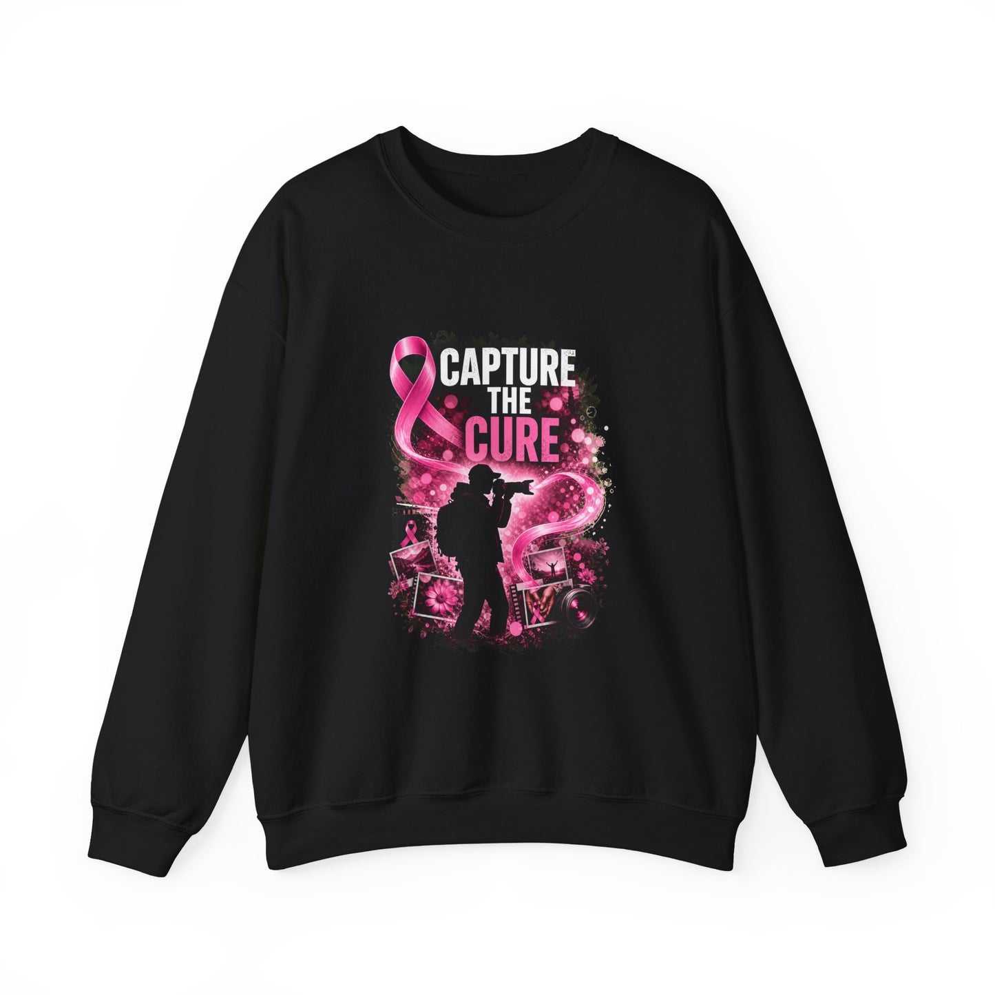 Capture the Cure | Breast Cancer Awareness Unisex Crewneck Sweatshirt