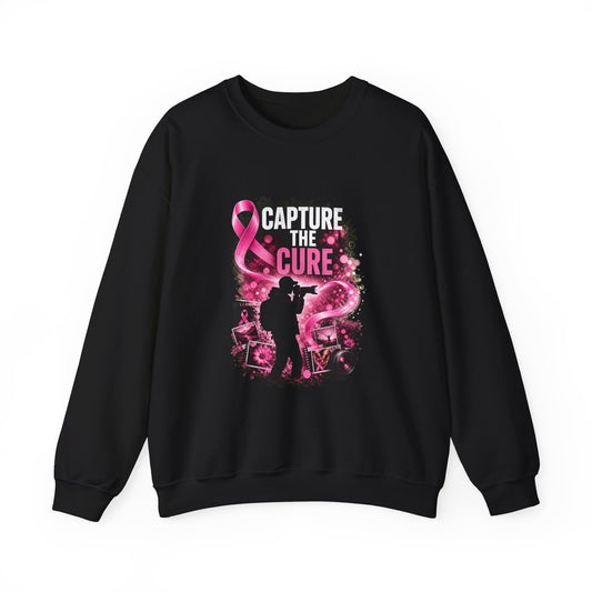 Capture the Cure | Breast Cancer Awareness Unisex Crewneck Sweatshirt