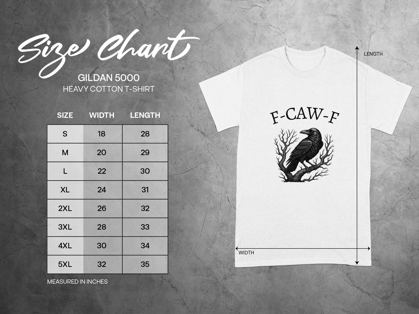 F-CAW-F Crow Design White T-Shirt product type