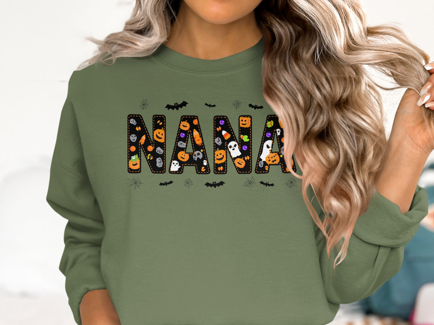 Fun Halloween Nana Print Long Sleeve Top product type