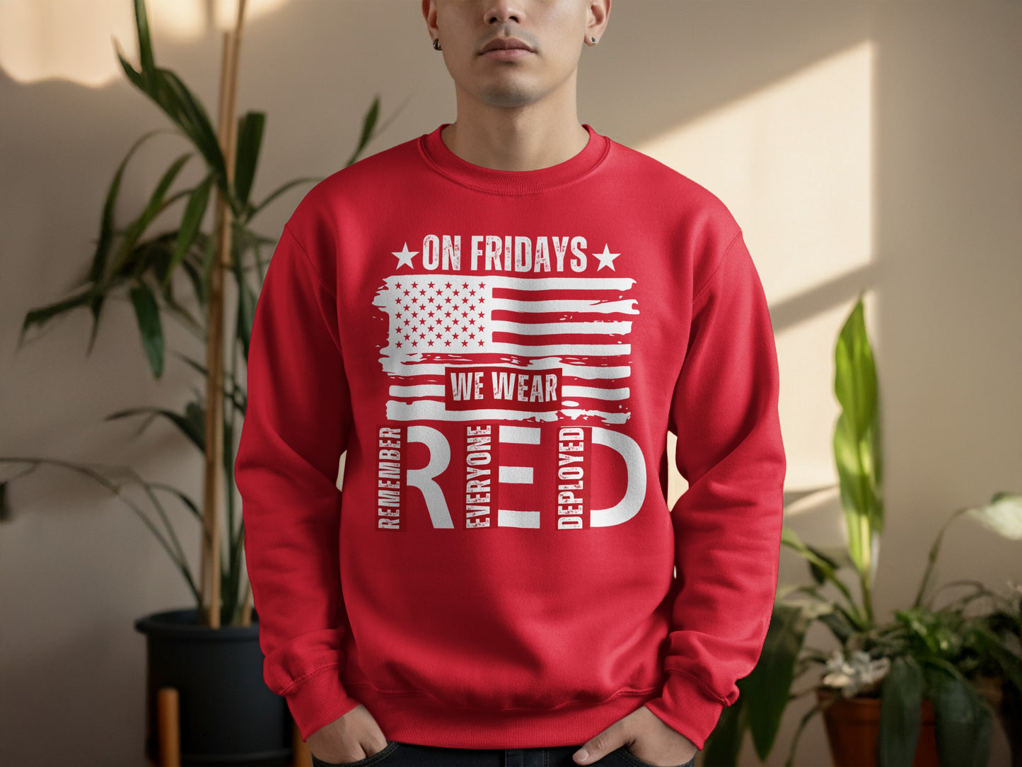 On Fridays We Wear RED Remember Everyone Deployed product