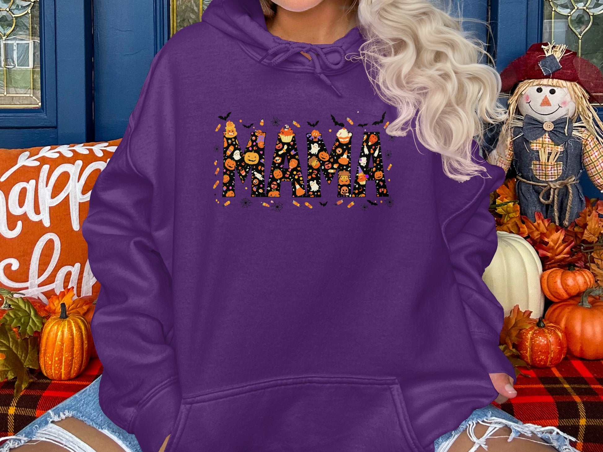 Festive Halloween Themed Mama Hoodie Product