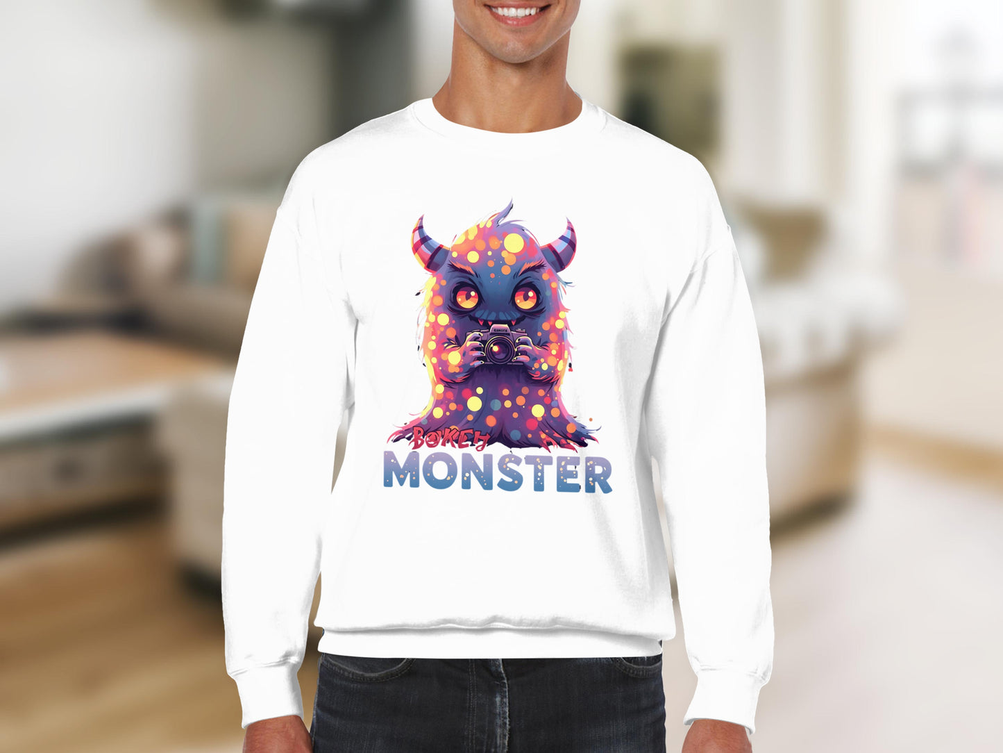 Funny Monster Graphic Printed Sweatshirt product