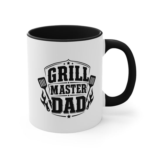 Grill Master Dad Accent Mug