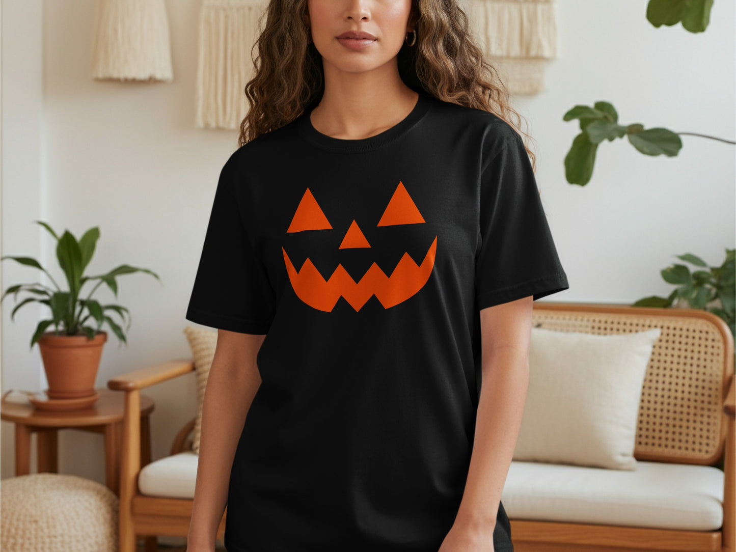 Spooky Halloween Pumpkin Face Shirt for the Season product type