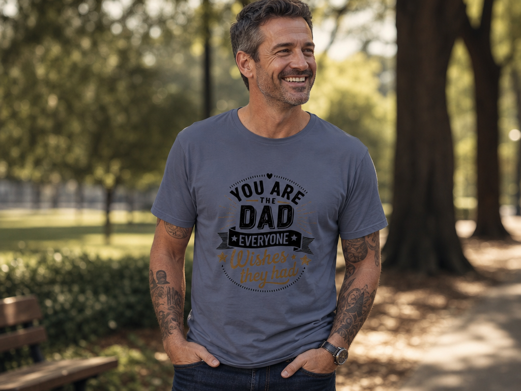 The Dad Everyone Wishes For – Vintage Premium T-Shirt