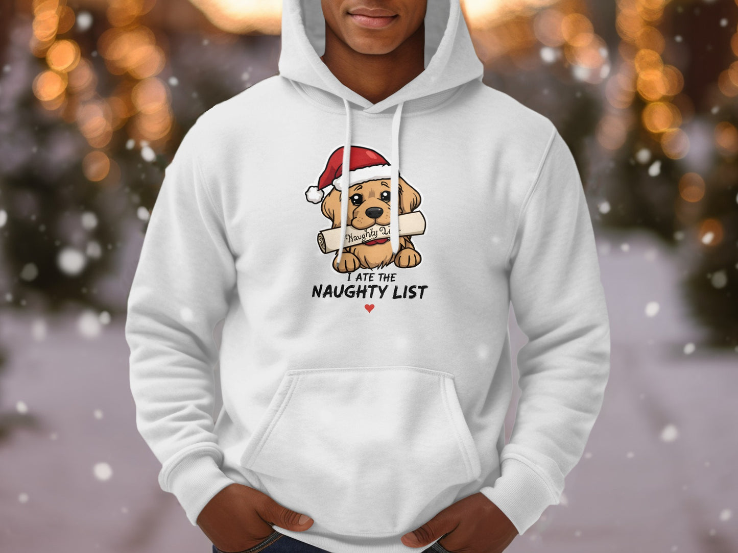 I Ate the Naughty List Christmas Dog Hoodie