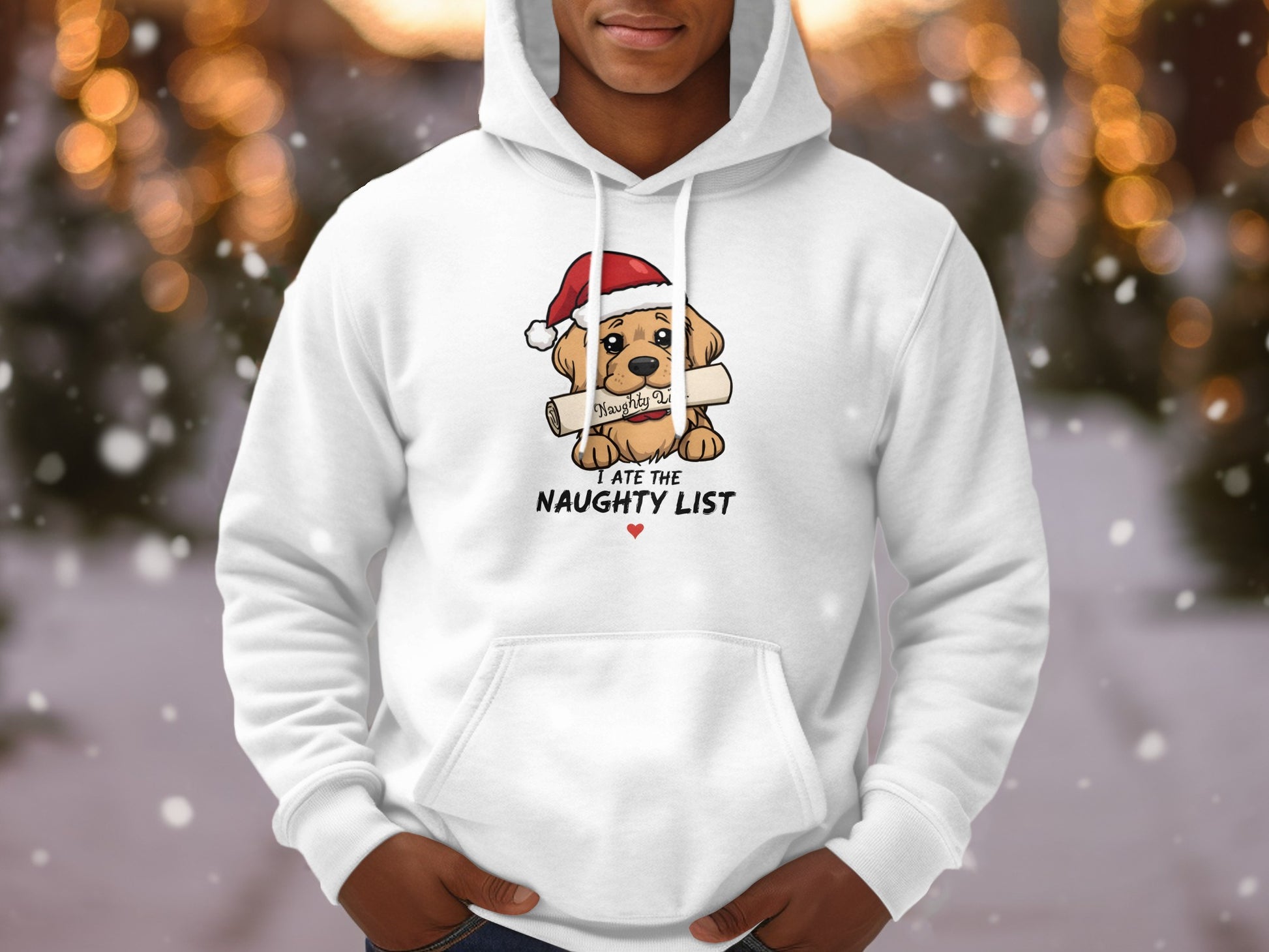 I Ate The Naughty List Funny Christmas Hoodie