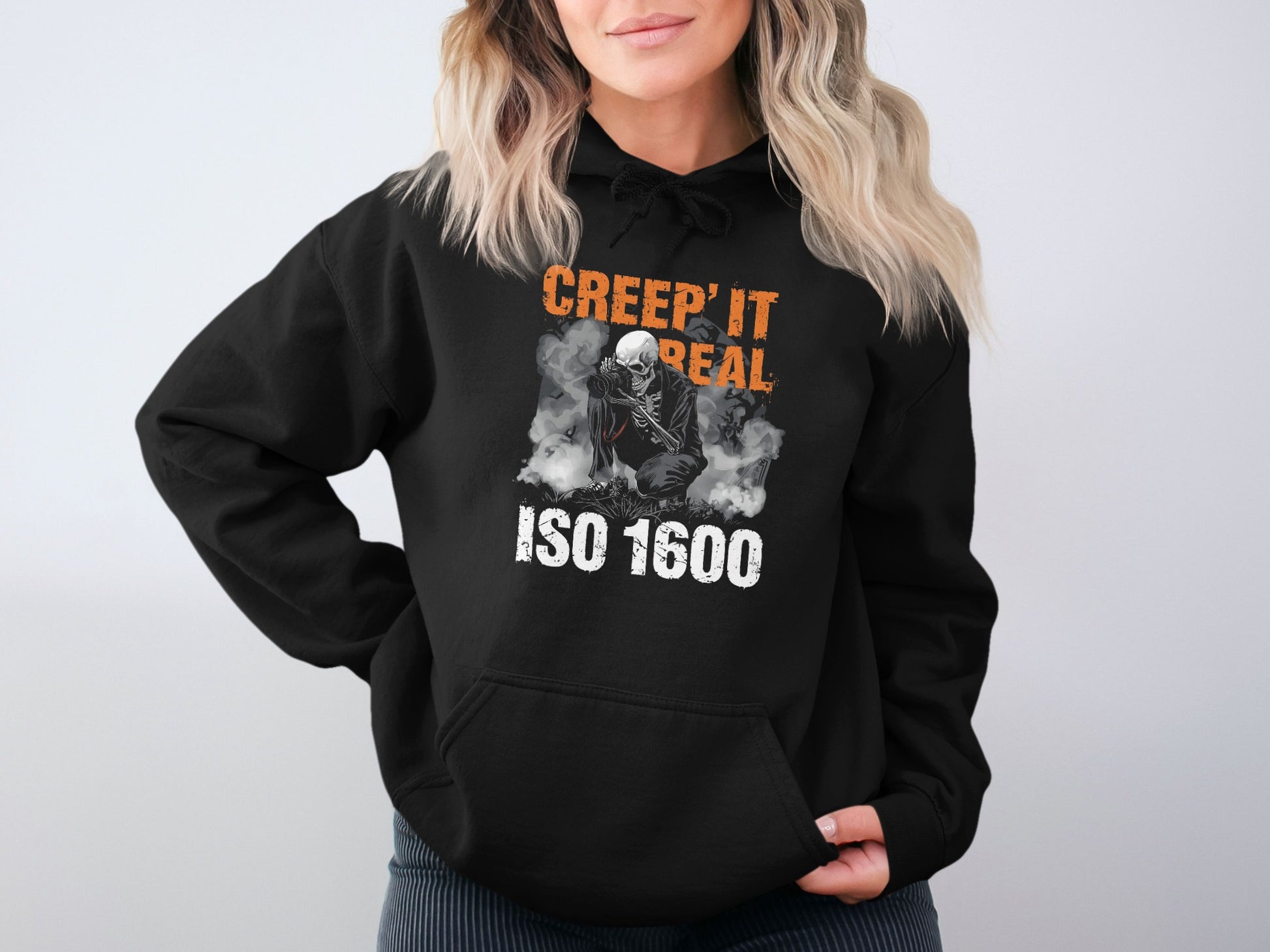Creep It Real ISO 1600 Graphic Black Hoodie product