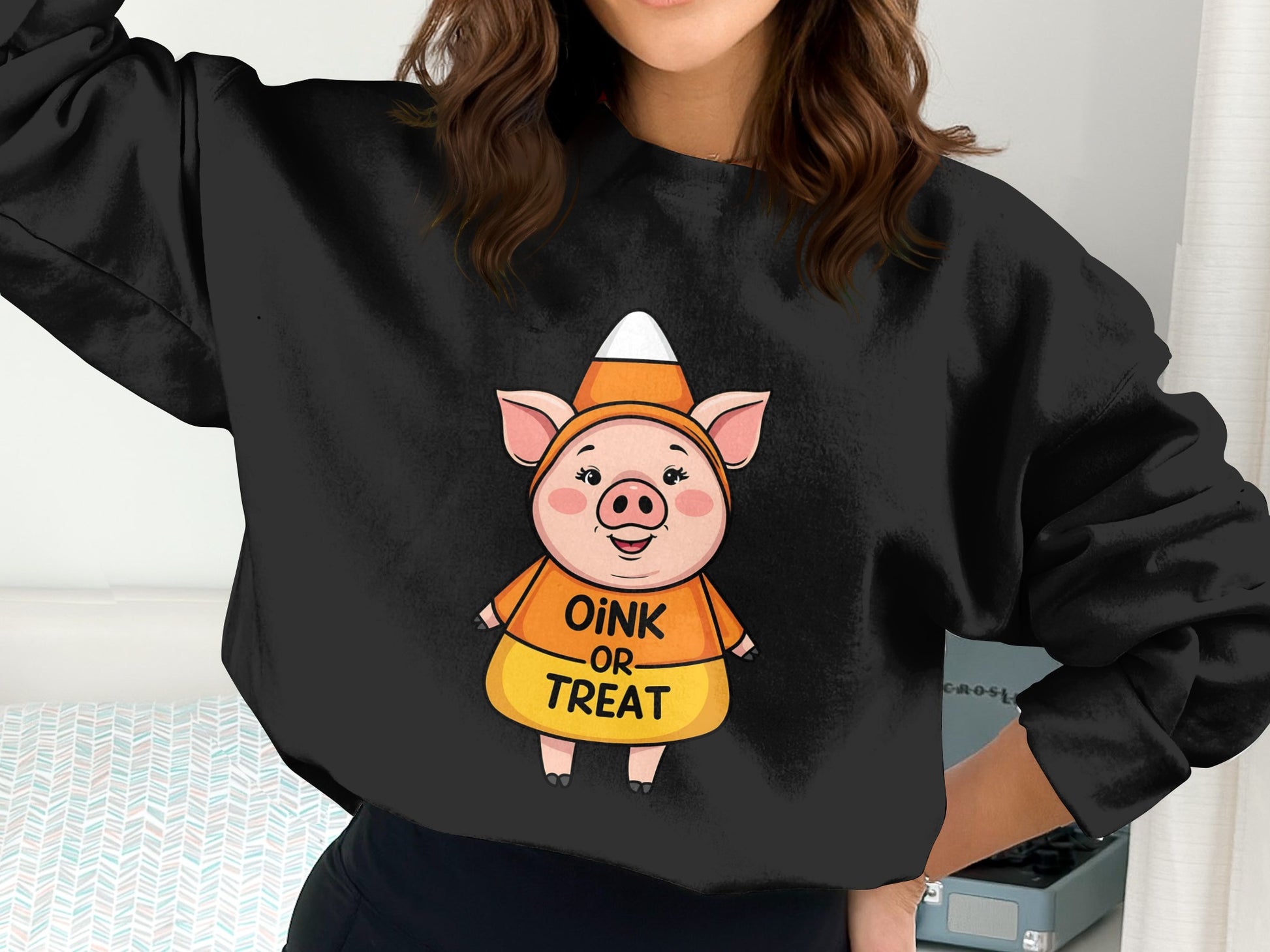 Oink or Treat Pig Halloween Sweatshirt product type