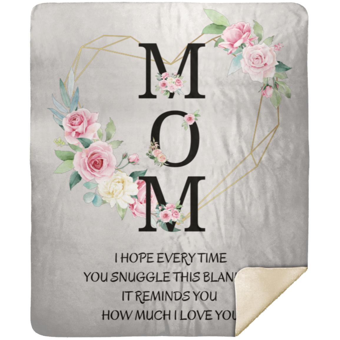 Mom | I Love You |  Blanket