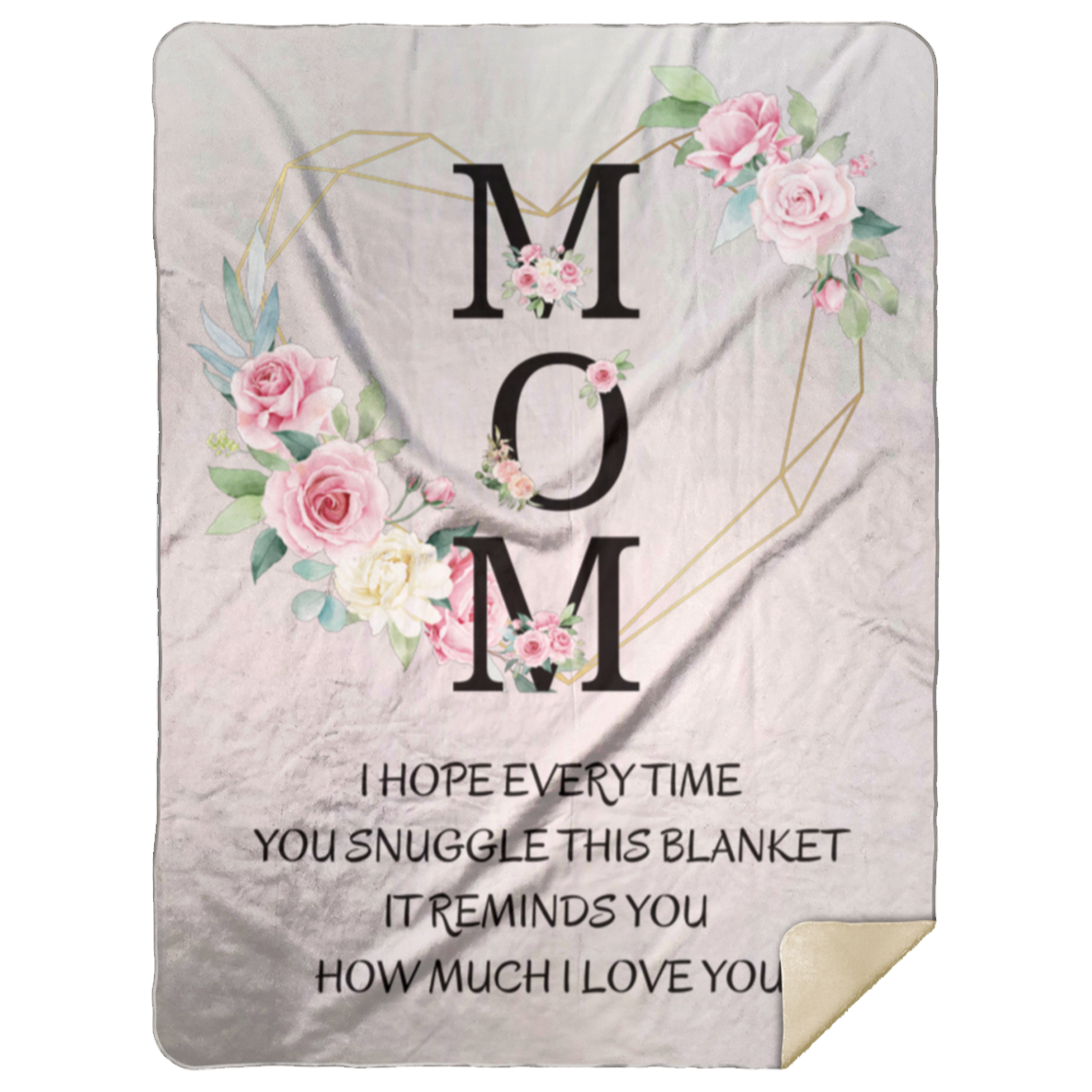 Mom | I Love You |  Blanket