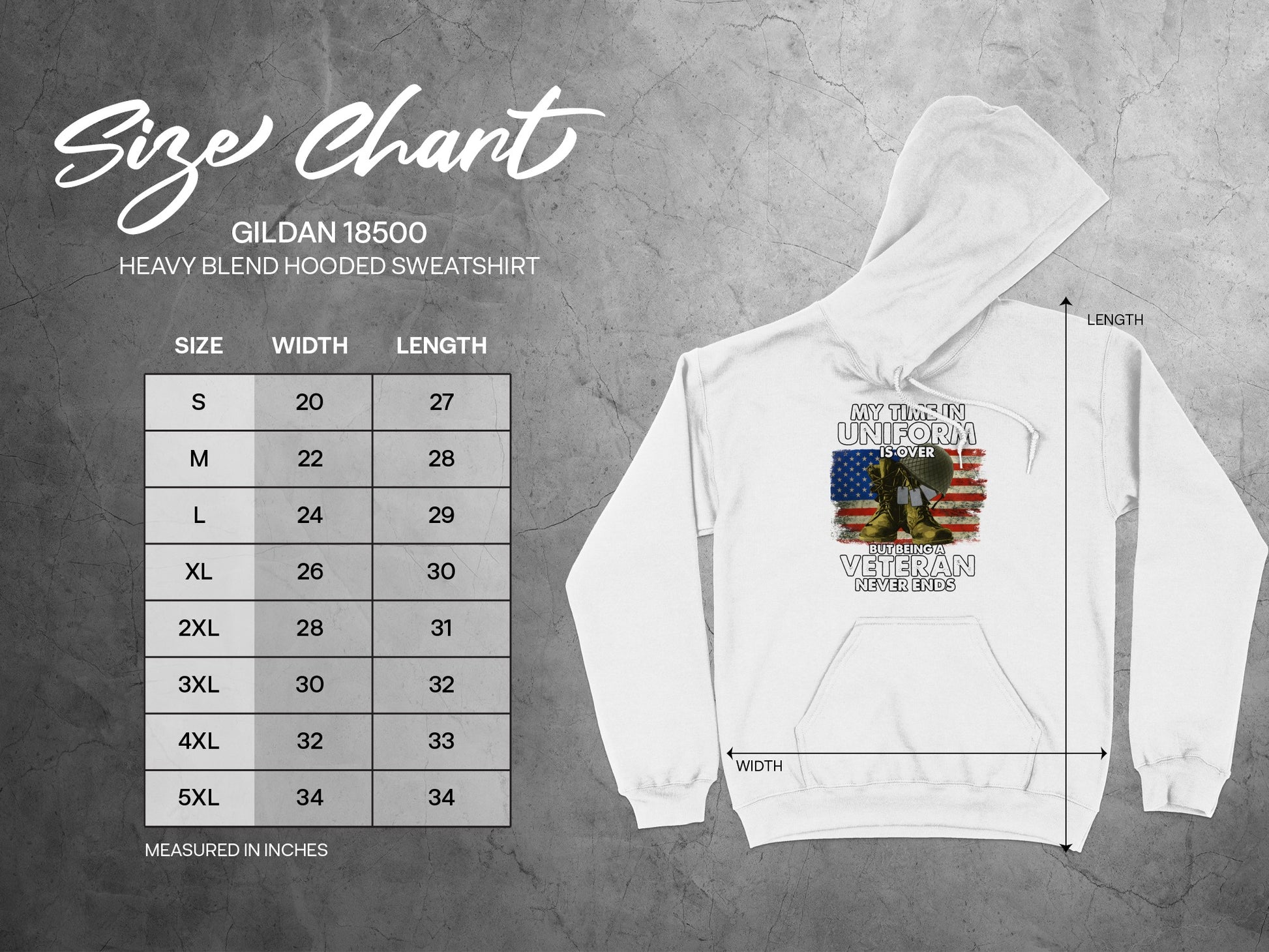 My Time in Uniform Over Never Forget Veteran Hoodie