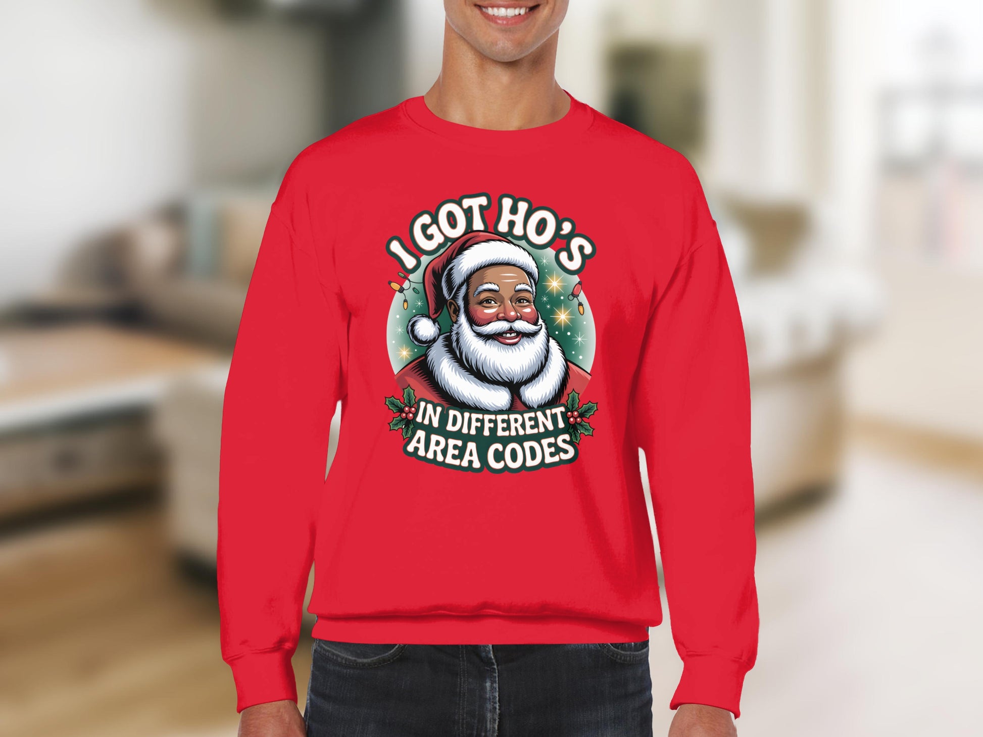 I Got Ho's in Different Area Codes Christmas Sweater
