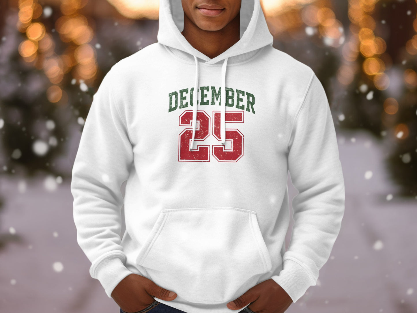 December 25 Holiday Themed Cozy Hoodie