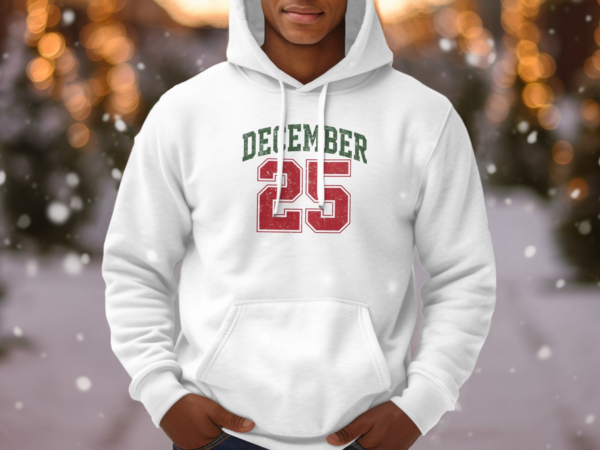 December 25 Holiday Themed Cozy Hoodie