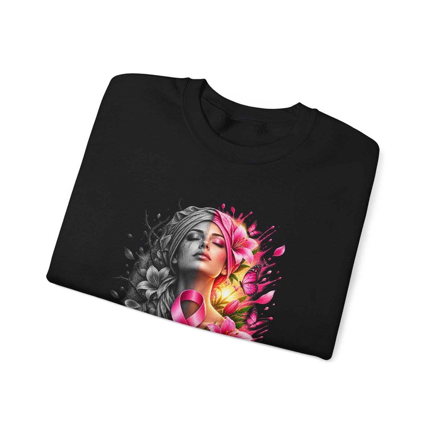 Life in Color | Breast Cancer Awareness Unisex Crewneck Sweatshirt