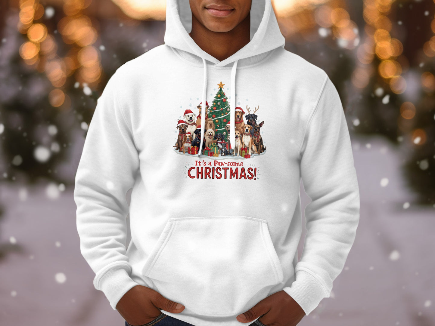 It's a Paw-some Christmas Hoodie for Festive Celebrations