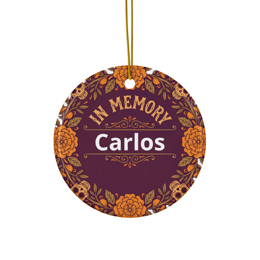 In Memory | Marigold Wreath Día de los Muertos Ornament