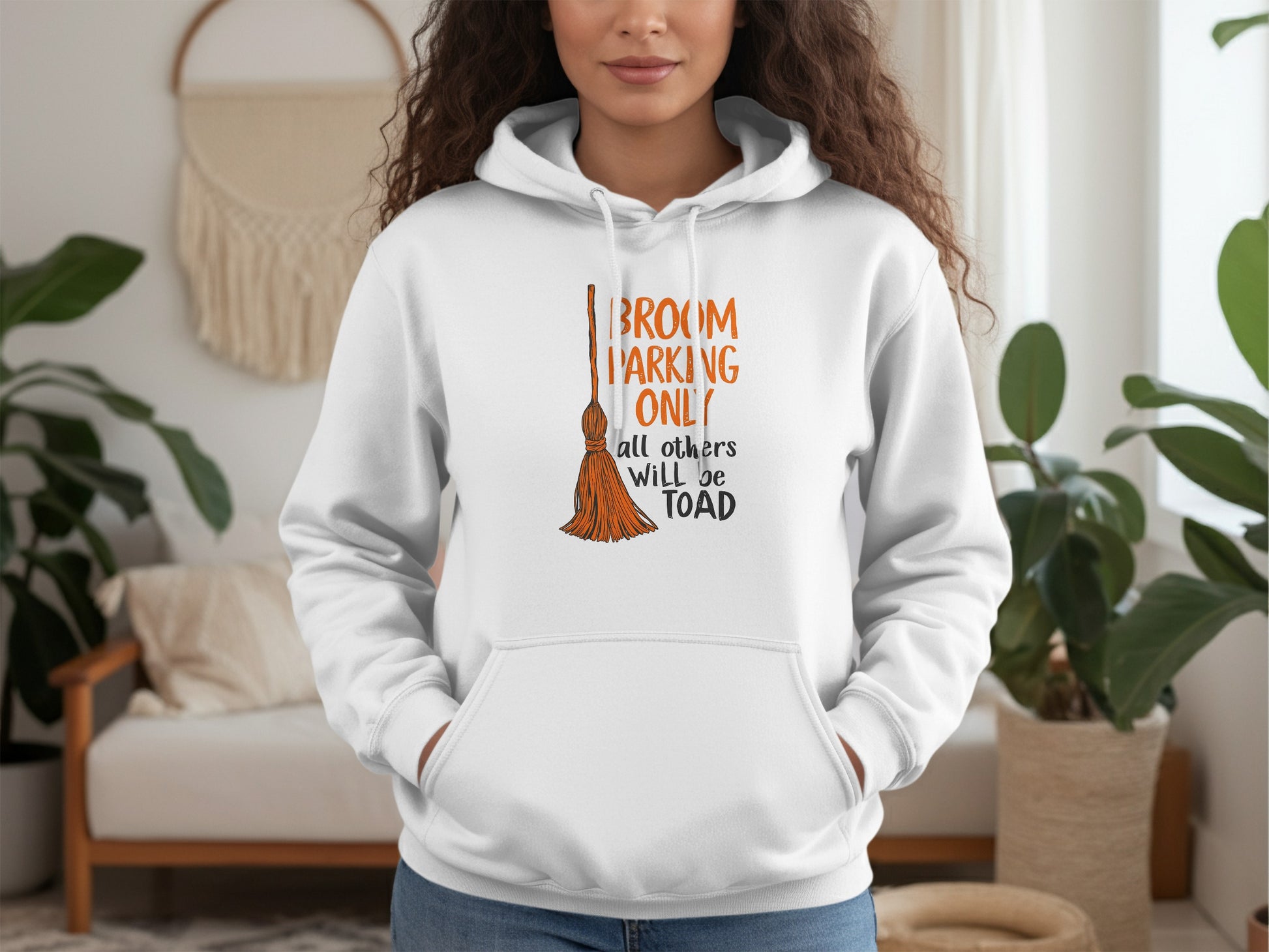 Broom Parking Only Funny Quote Halloween Hoodie product