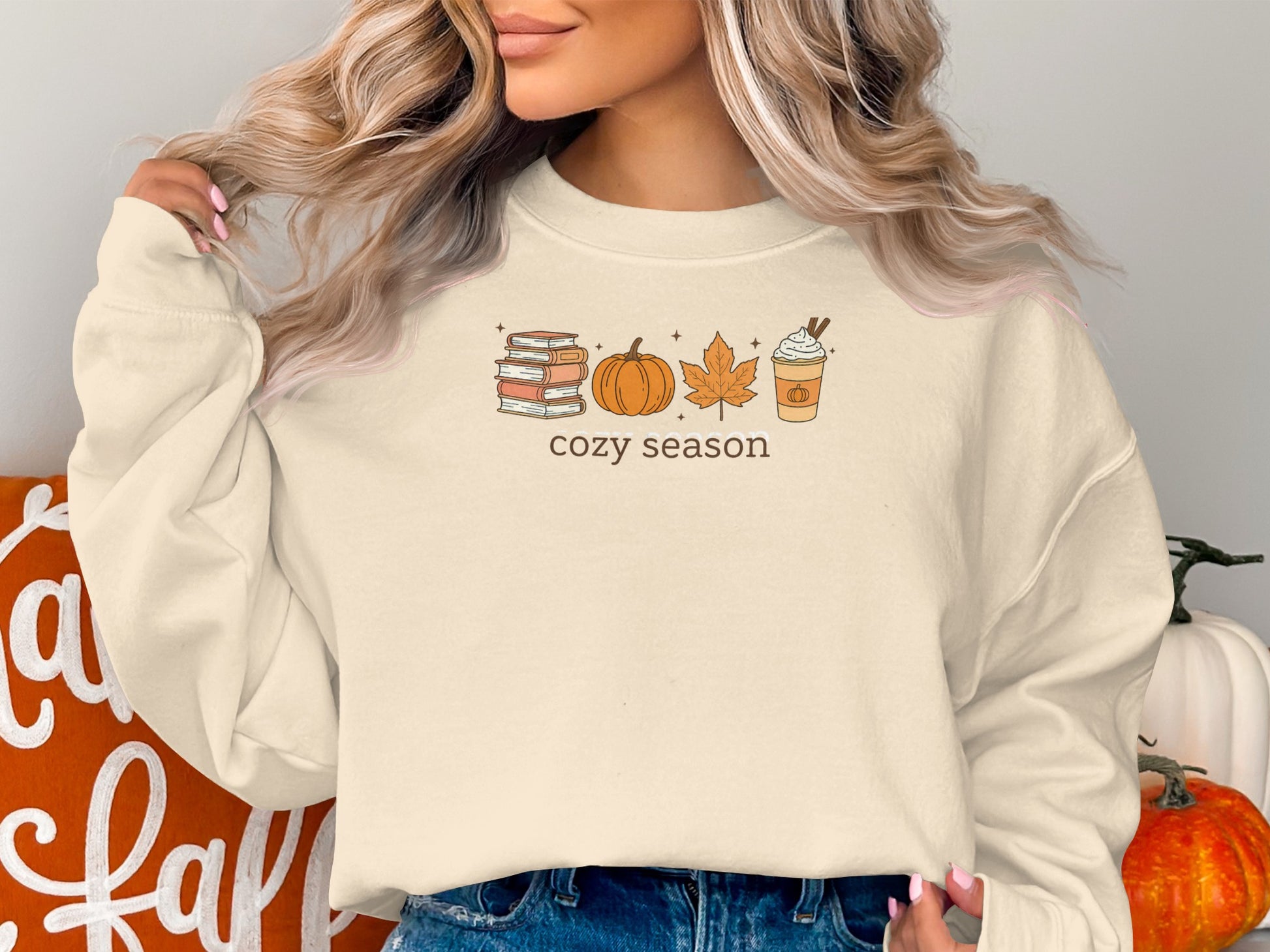 Cozy Season Books Pumpkin Leaves Coffee product type