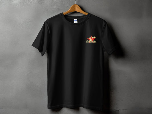 Stylish Celebrity Electric LLC Black T-Shirt product type