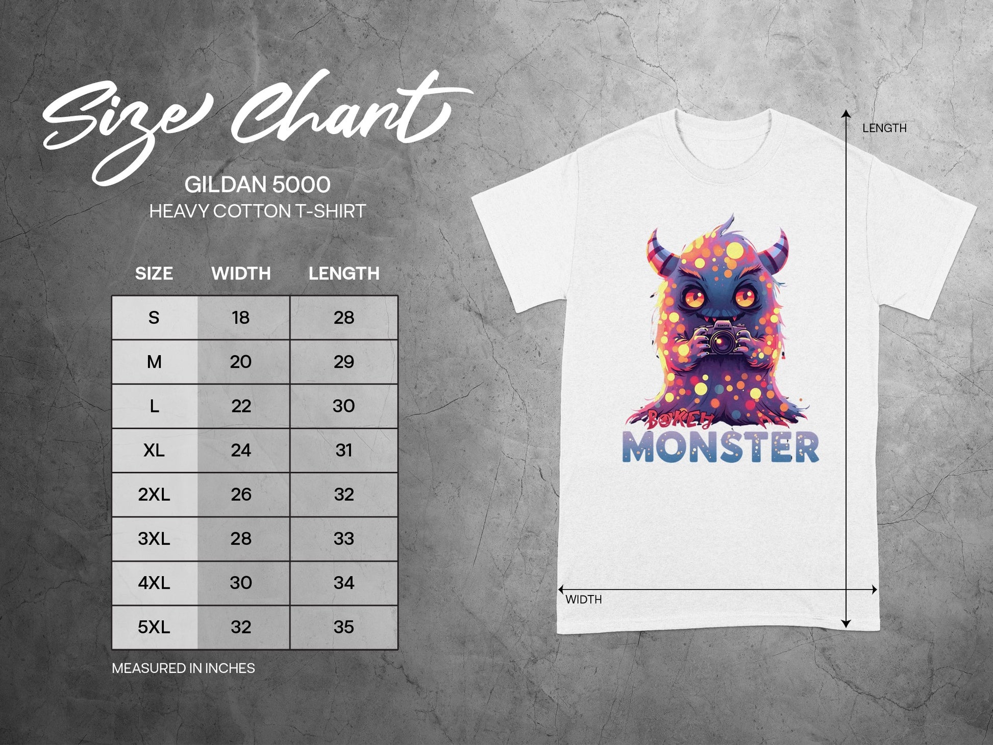 Unique Colorful Monster Art Heavy Cotton Tee product
