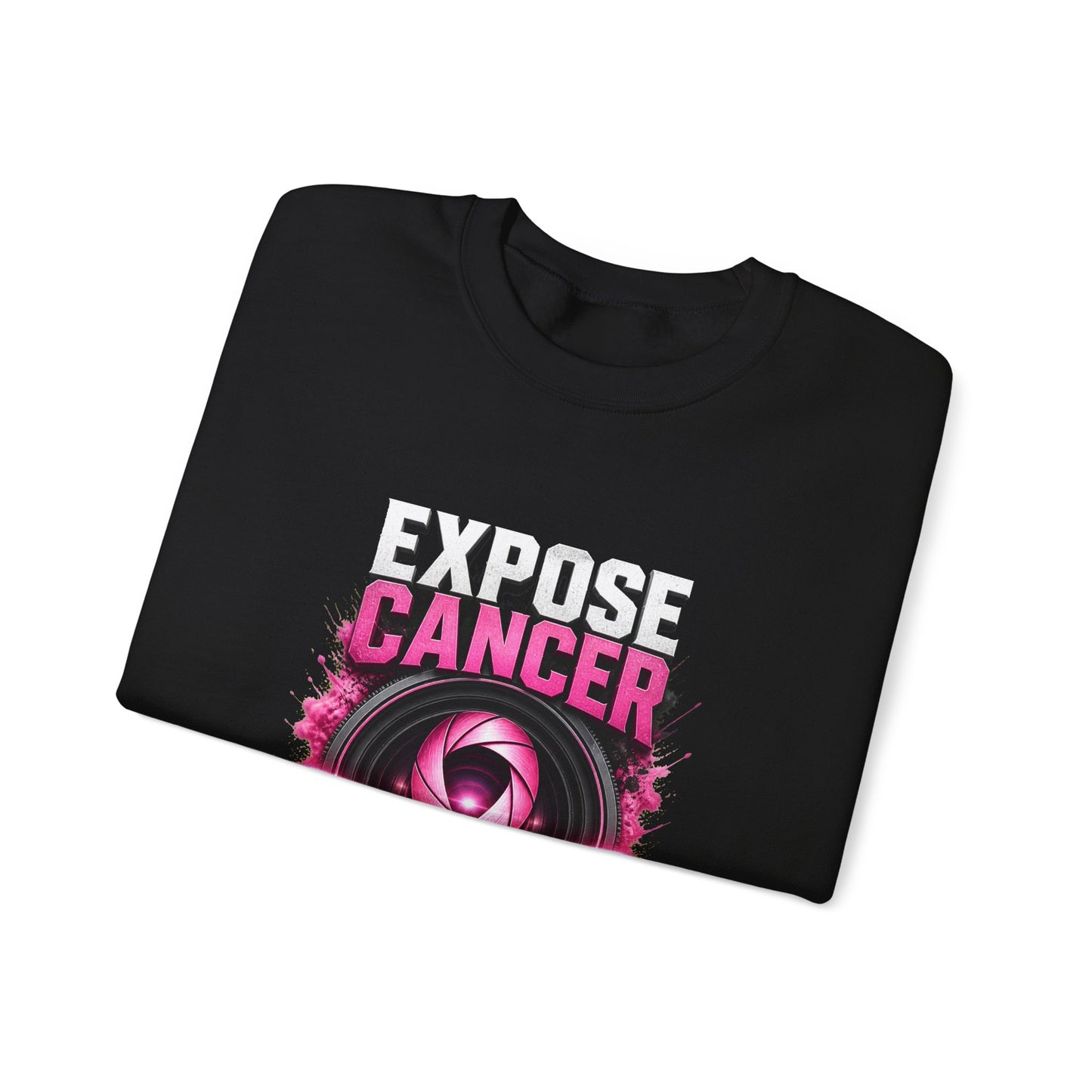 Expose Cancer, Spread Hope | Breast Cancer Awareness Unisex Crewneck Sweatshirt