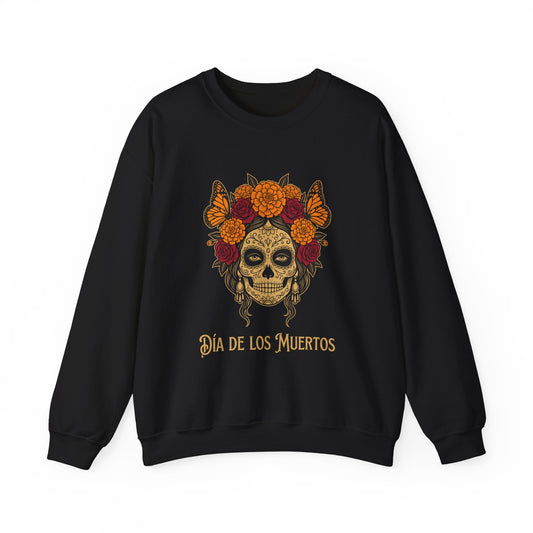 Día de los Muertos Catrina Elegance | Sugar Skull Marigold Sweatshirt