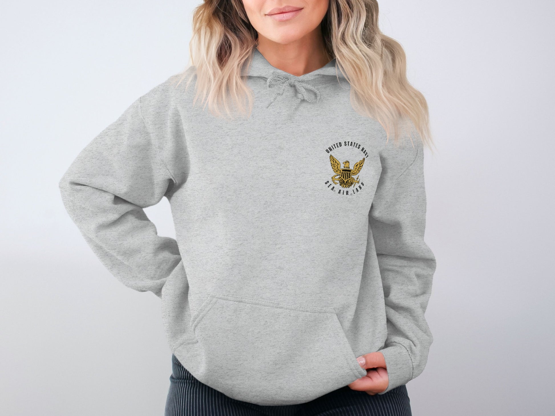 United States Army Eagle Logo Pullover Hoodie
