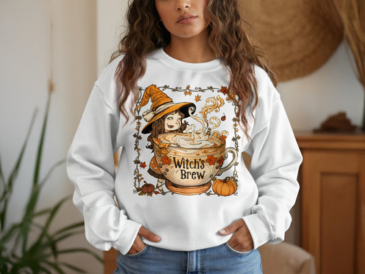 Witch's Brew Graphic White Hoodie product