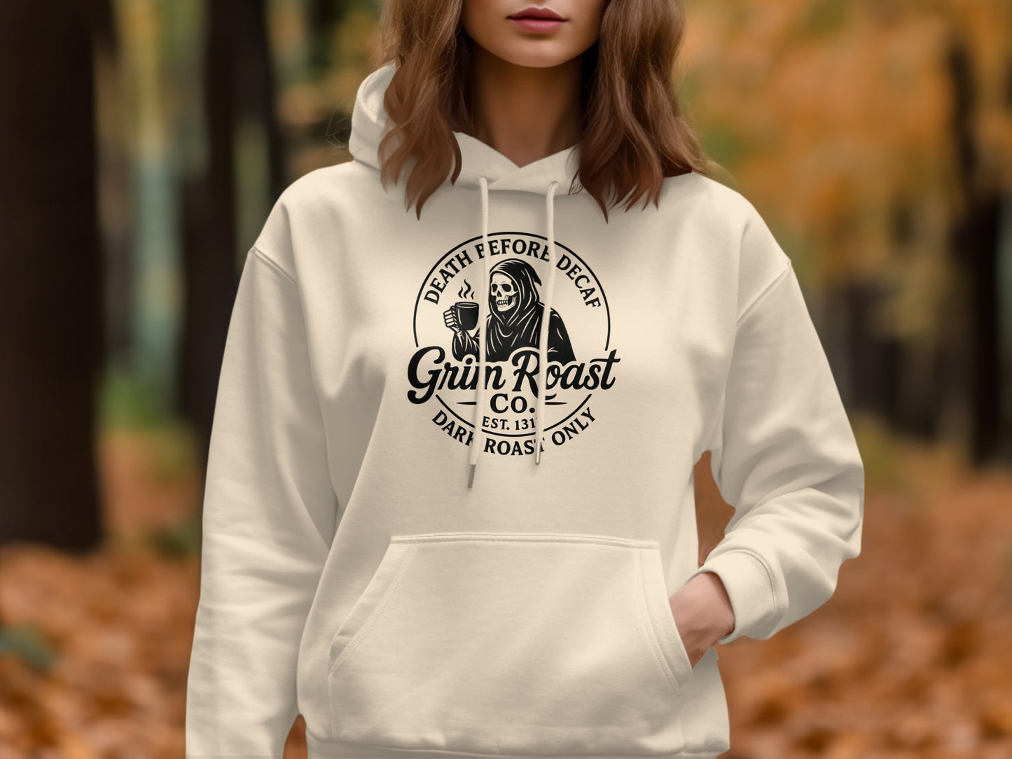 Death Before Decaf Grim Roast Co Hoodie product