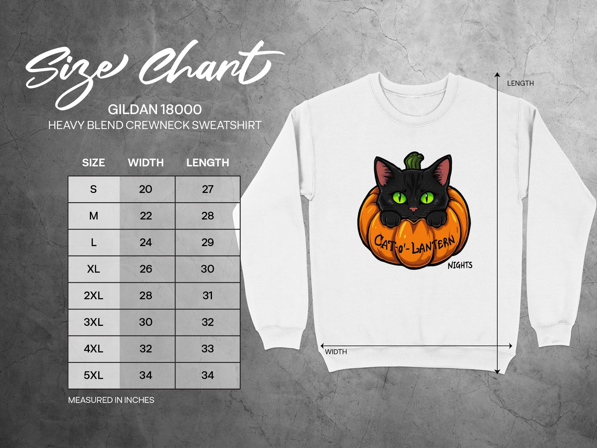 Spooky Cat Pumpkin Halloween Sweatshirt product type