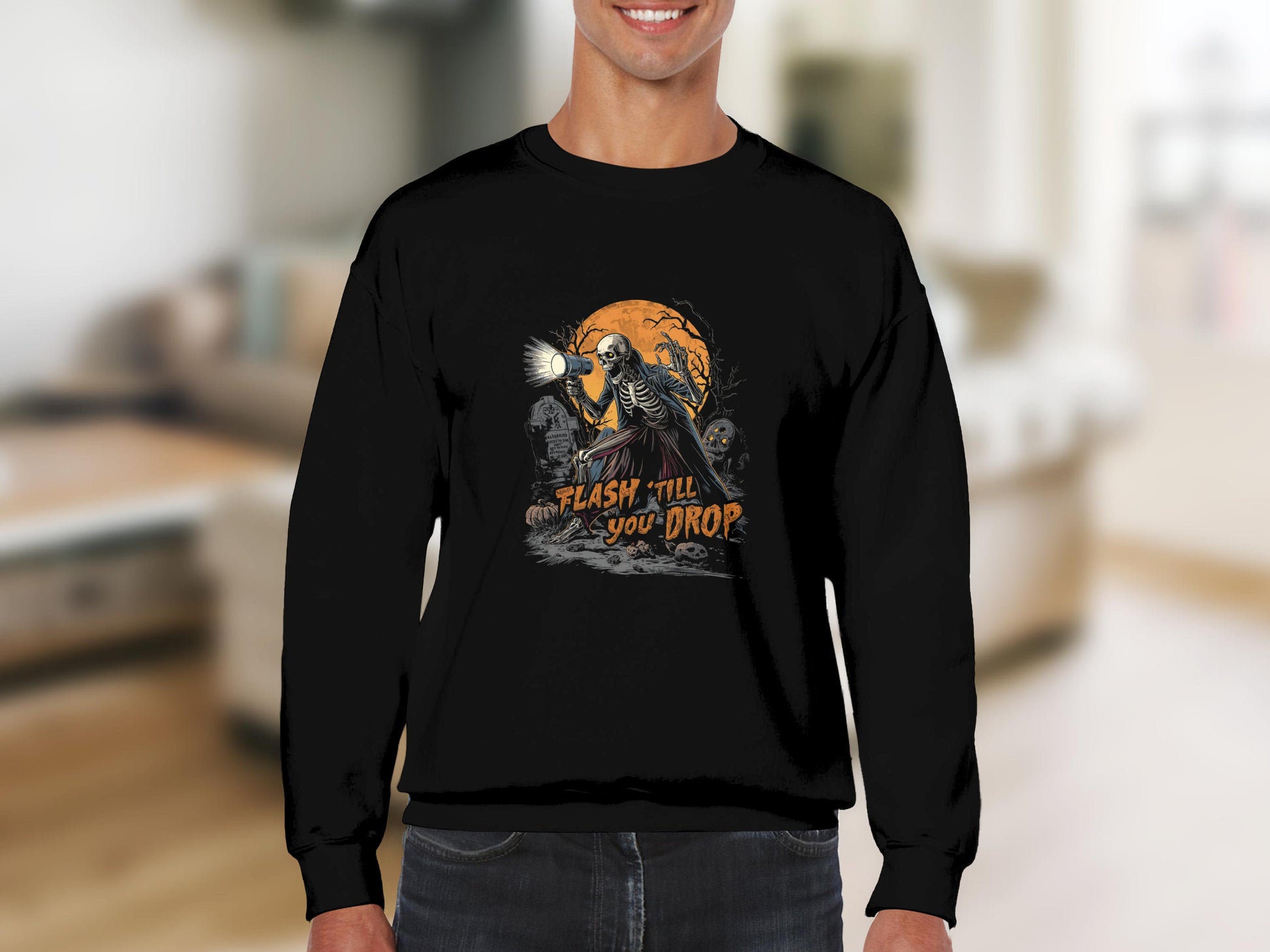 Flash Till You Drop Halloween Sweatshirt product type